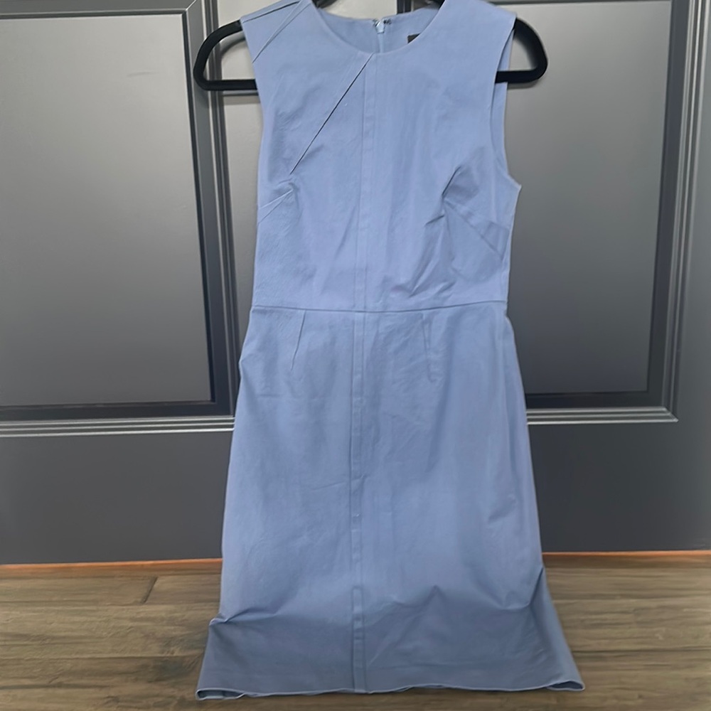 Banana Republic Blue Cotton Office Dress